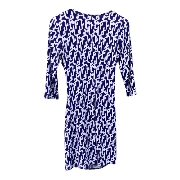 Laundry by Design Navy and White Abstract Dress Size 10P - Picture 2 of 11